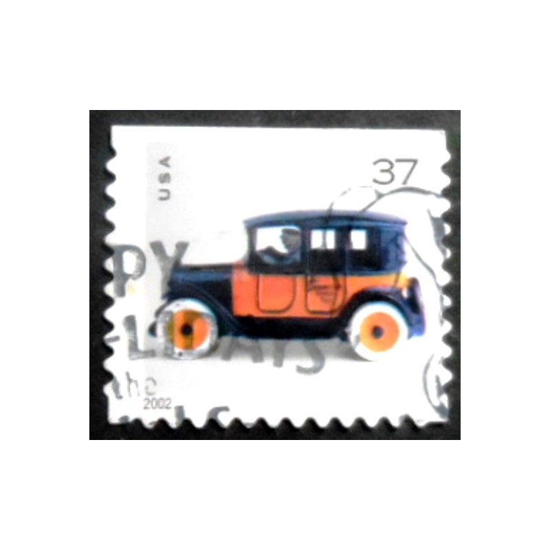 Selo postal dos Estados Unidos de 2002 Toy Taxicab IBDo