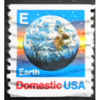 Selo postal dos Estados Unidos de 1988 Earth E Series