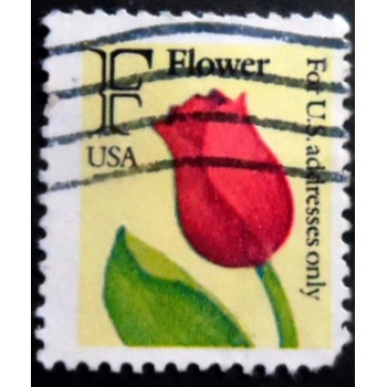 Selo postal dos Estados Unidos de 1991 - F Flower U A