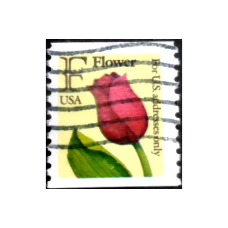 Selo postal dos Estados Unidos de 1991 - F Flower U C