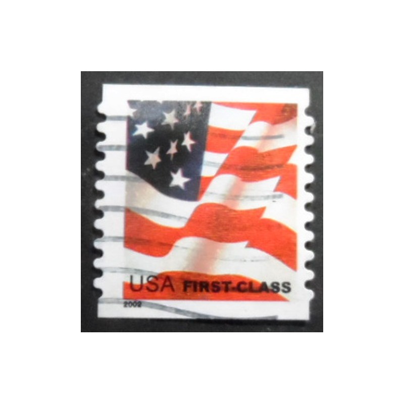 Selo postal dos Estados Unidos de 2002 Flag BC