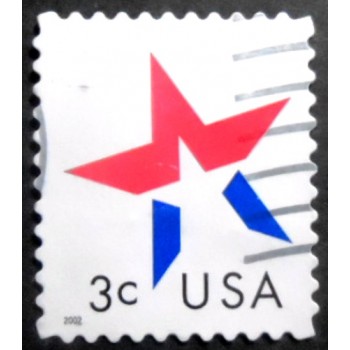 Selo postal dos Estados Unidos de 2002 - Star U