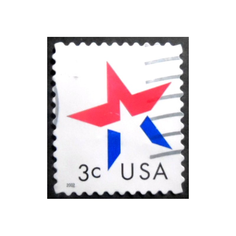 Selo postal dos Estados Unidos de 2002 - Star U
