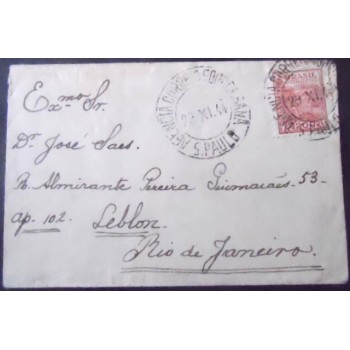 Imagem do Envelope circulado São Paulo x Rio de Janeiro 58