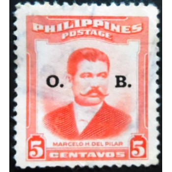 Selo postal da Filipinas de 1952 Marcelo H. del Pilar D