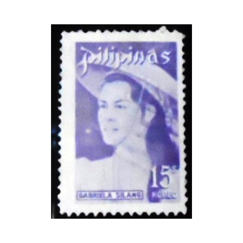 Selo postal das Filipinas de 1974 Gabriela Silang N