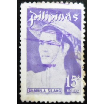 Selo postal das Filipinas de 1974 Gabriela Silang U