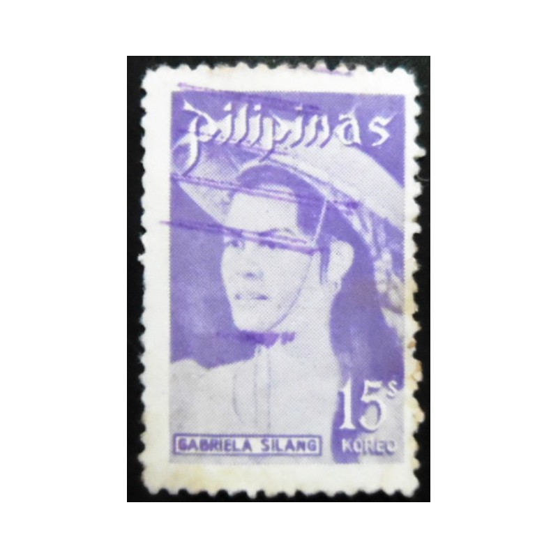 Selo postal das Filipinas de 1974 Gabriela Silang U