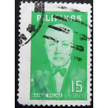 Selo postal das Filipinas de 1975 Rafael Palma y Velasquez