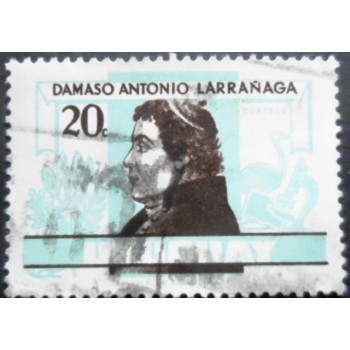 Selo postal do Uruguai de 1963 Damaso Antonio Larranaga 20