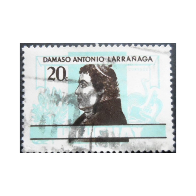 Selo postal do Uruguai de 1963 Damaso Antonio Larranaga 20