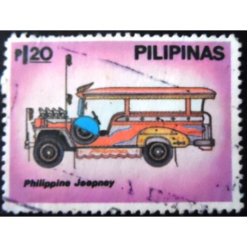Selo postal das Filipinas de 1980 Jeepney