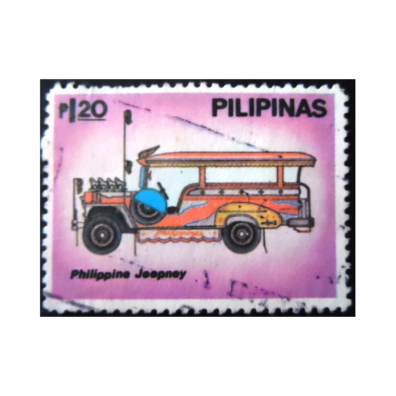 Selo postal das Filipinas de 1980 Jeepney