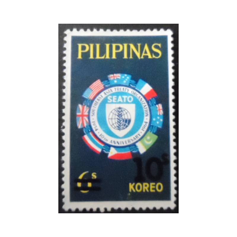 Selo postal das Filipinas de 1972 SEATO Emblem