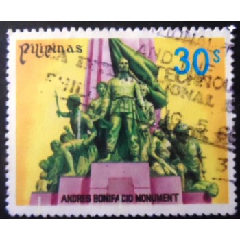 Selo postal das Filipinas de 1978 Andres Bonifacio Monument