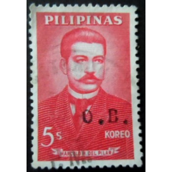 Selo postal das Filipinas de 1963 Marcelo Hilario del Pilar y Gatmaitán