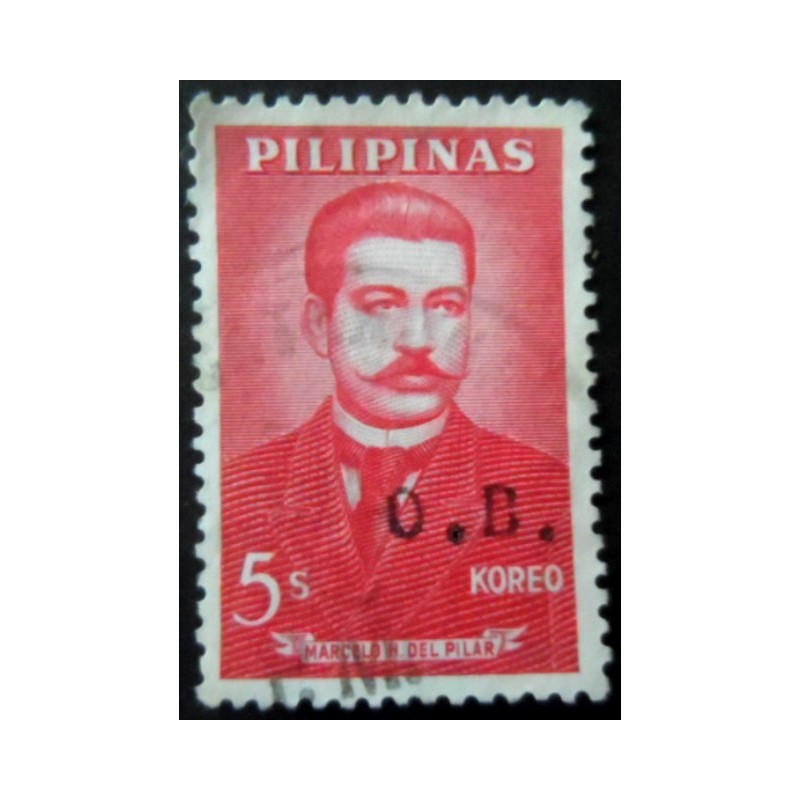 Selo postal das Filipinas de 1963 Marcelo Hilario del Pilar y Gatmaitán