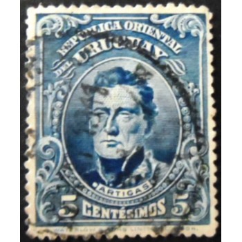 Selo postal do Uruguai de 1912 General José Artigas  5