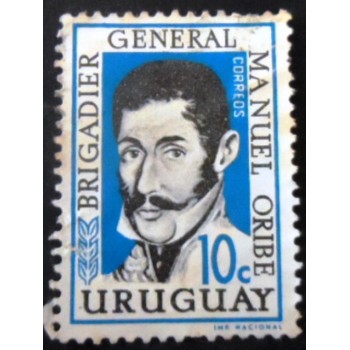 Imagem similar à do selo postal do Uruguai de 1961 General Manuel Oribe