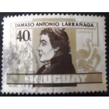 Selo postal do Uruguai de 1963 Damaso Antonio Larranaga 40