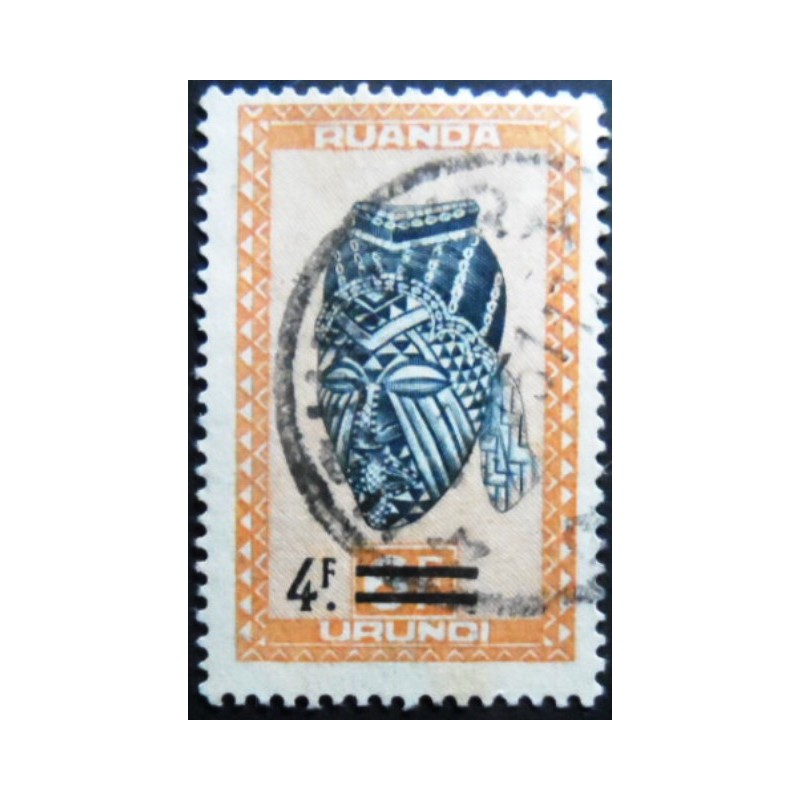 Selo postal da Ruanda Burundi de 1949 Ngadimuashi