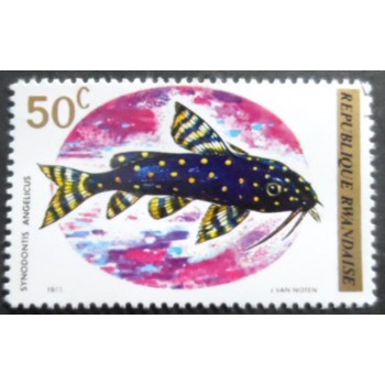 Selo postal da Ruanda de 1973 Polkadot Squeaker