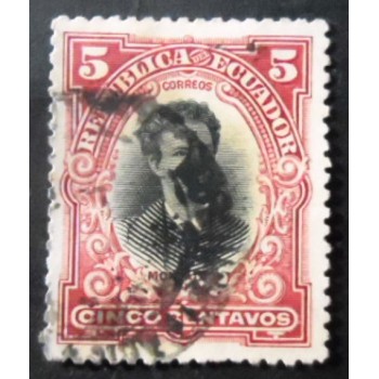 Selo postal do Equador de 1899 Juan Montalvo 5