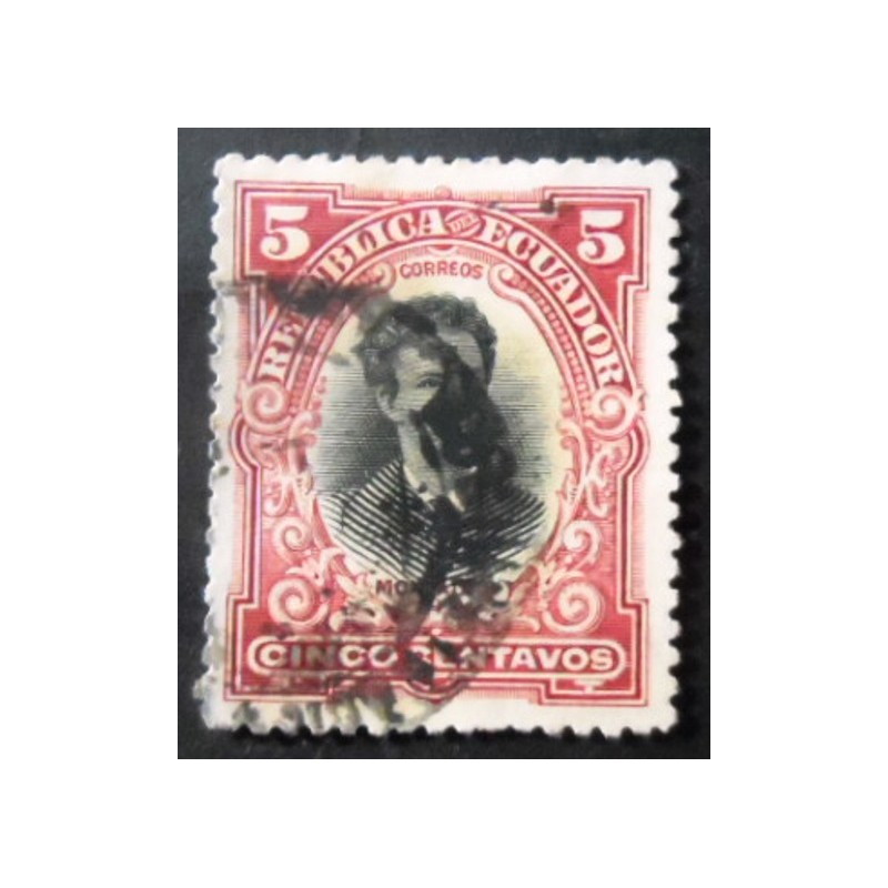 Selo postal do Equador de 1899 Juan Montalvo 5
