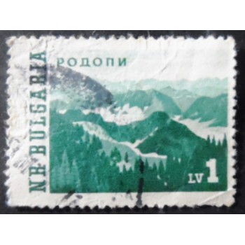 Selo postal da Bulgária de 1963 Rhodopen Mountains