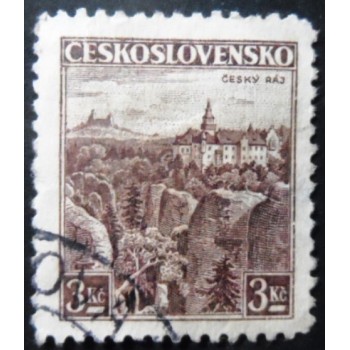 Selo postal da Tchecoslováquia de 1936 Český Raj