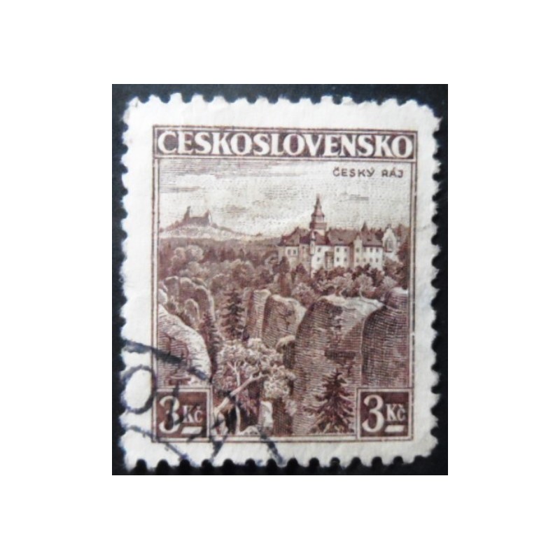 Selo postal da Tchecoslováquia de 1936 Český Raj