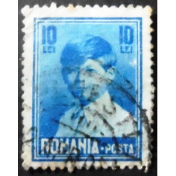 Selo postal da Romênia de 1928 King Michael child 10 U