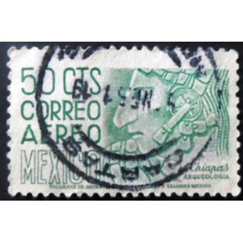 Selo postal do México de 1950 Chieftain Head