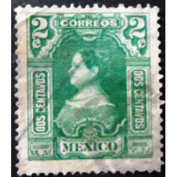 Selo postal do México de 1910 Leona Vicario 2