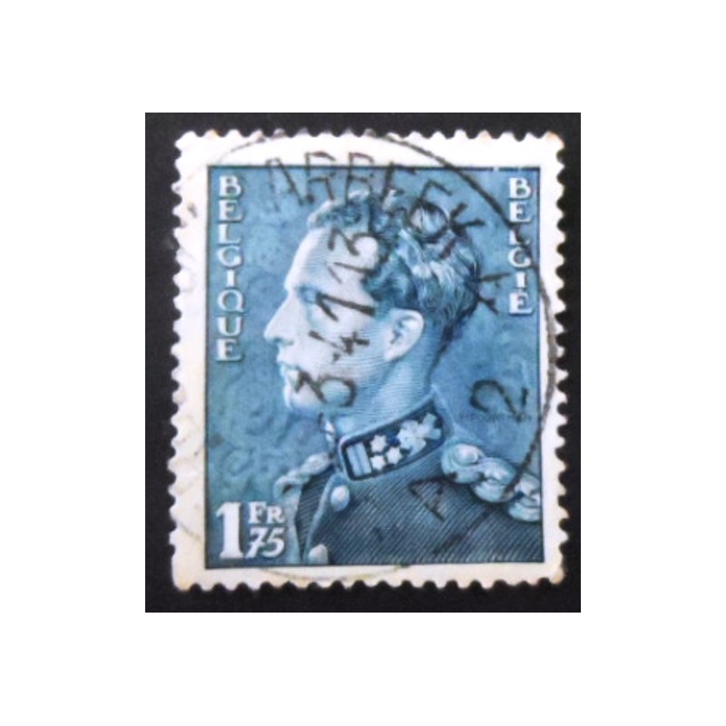 Selo postal da Bélgica de 1937 King Leopold III 1,75