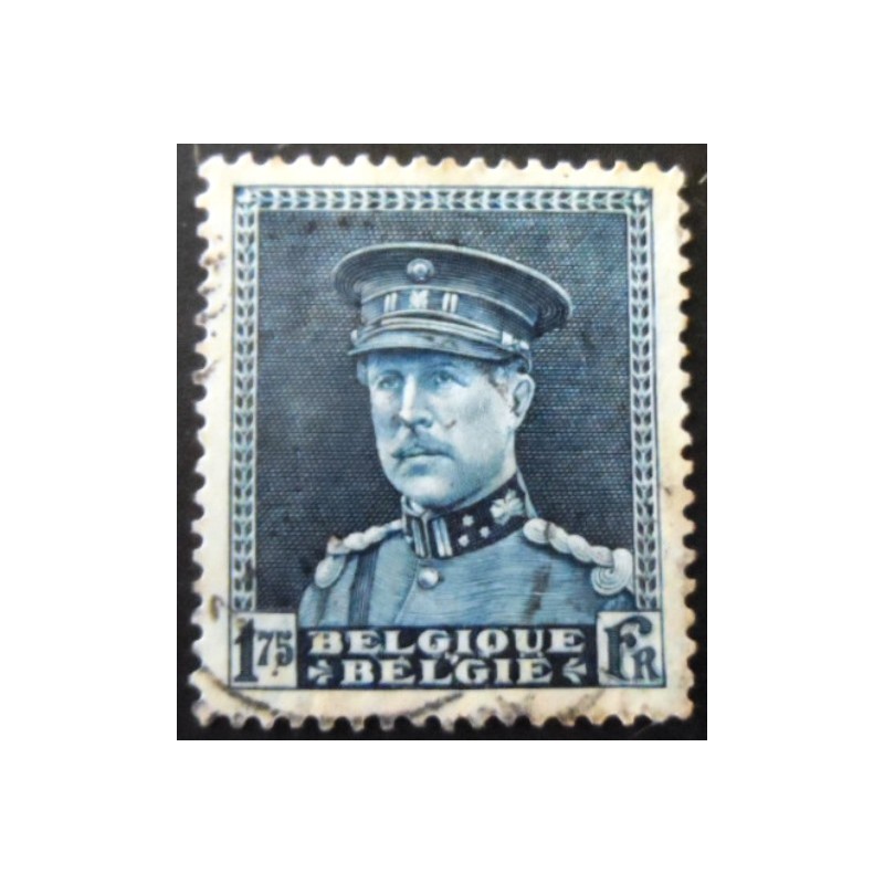 Imagem similar à do selo postal da Bélgica de 1931 King Albert I 1,75