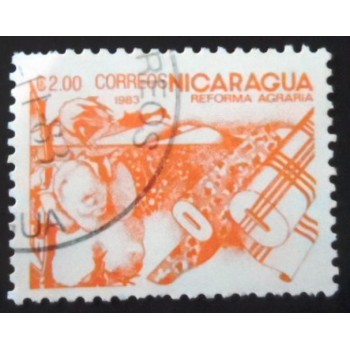 Imagem similar à do selo postal da Nicarágua de 1983 Cotton NCC