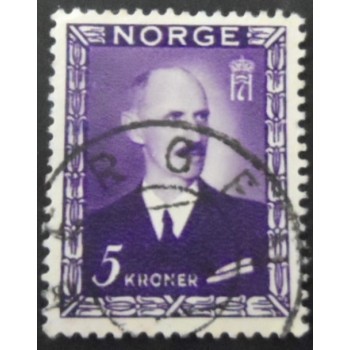 Selo postal da Noruega de 1946 King Haakon VII 5