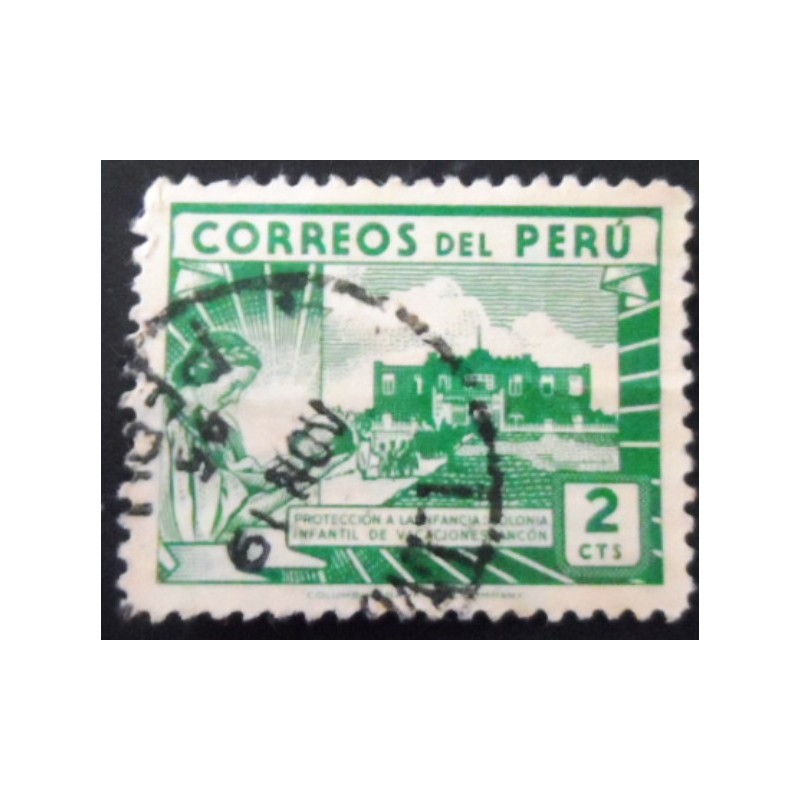 Selo postal do Peru de 1938 Children’s Holiday Center 2