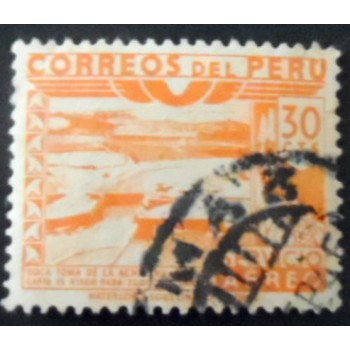 Imagem similar à do selo postal do Peru de 1938 Dam Ica River