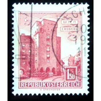 Imagem similar á do selo postal da Áustria de 1958 Housing Rabenhof SEV