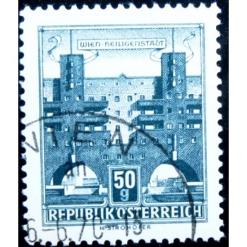 Iagem similar à do selo postal da Áustria de 1959 Karl-Marx-Hof U