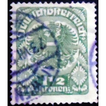 Imagem similar à do selo postal da Áustria de 1921 Coat of arms 1½ SEV