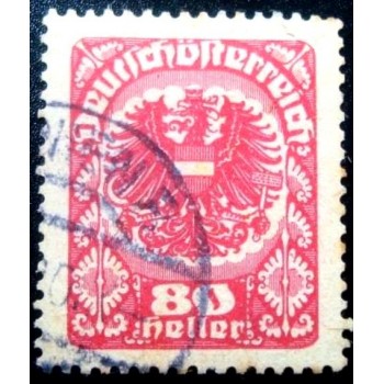 Selo postal da Áustria de 1920 Coat of arms 80 sev