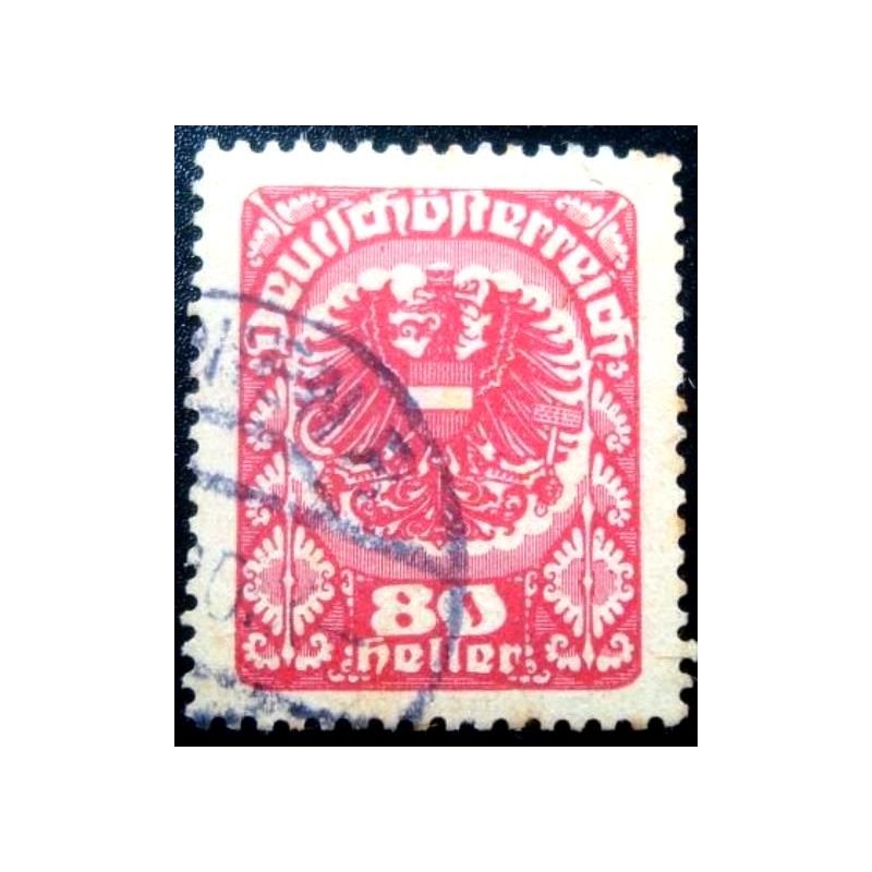 Selo postal da Áustria de 1920 Coat of arms 80 sev