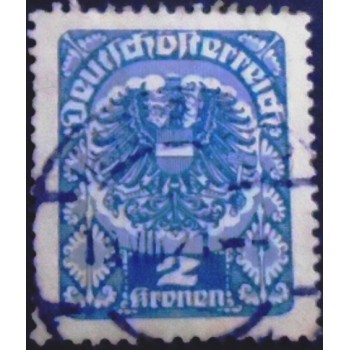 Imagem similar à do selo postal da Áustria de 1920 Coat of Arms 2 sev