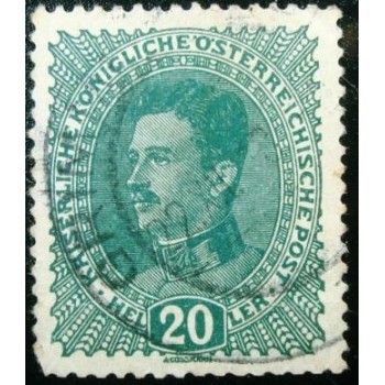 Selo postal da Áustria de 1918 Emperor Karl I Xa