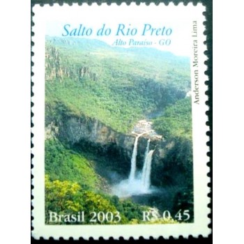 Selo postal do Brasil de 2003 Salto do Rio Preto M