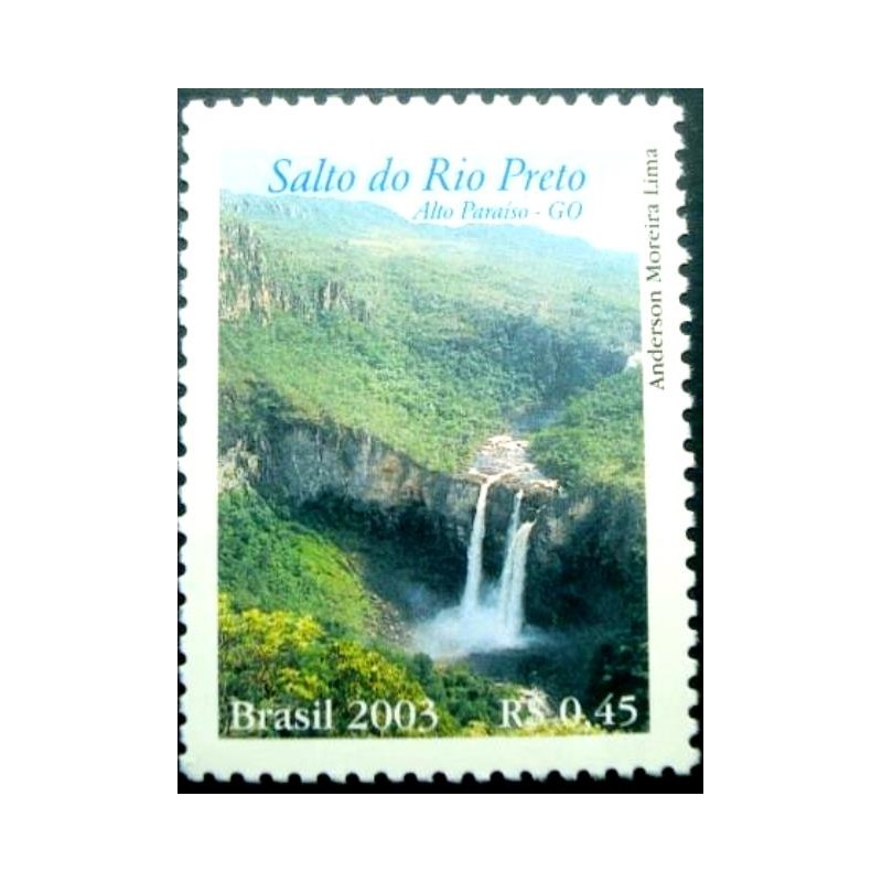 Selo postal do Brasil de 2003 Salto do Rio Preto M