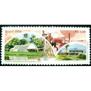 Selo postal do Brasil de 2004 - Pampulha M